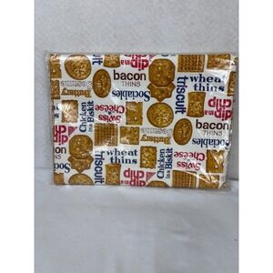 Nabisco Cracker Print Tablecloth 72x52 Vintage Kitsch Kitchen Decor Novelty